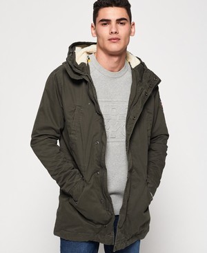 Superdry Winter Rookie Military Parka Férfi Kabát Olivazöld | MQYRO6597